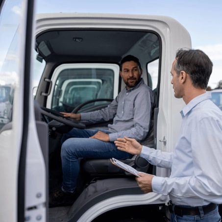 4(1) sales rep talking with a customer