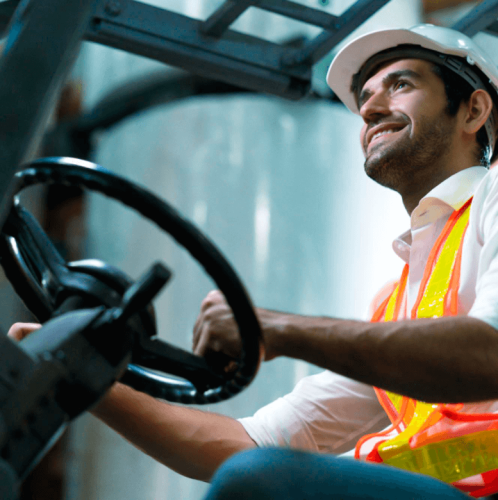 engineer-staff-male-warehouse-worker-hard-hat-working-walking-through-logistics-center-warehouse-factory-construction-site-logistics-architect-forklife-driver-man-builder-indoors-backgroun Forklift operator